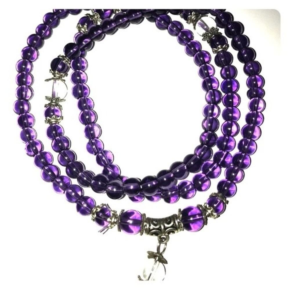 Versatile Beaded Amethyst Necklace or Bracelet
